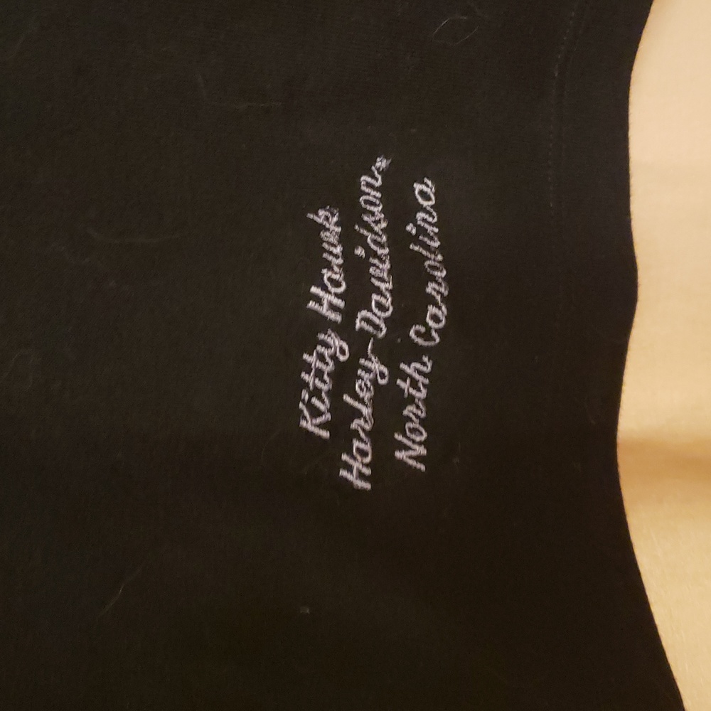 Make offer! Women's black mesh Harley Davidson tank shirt. Sz Sm. NWT. - Picture 3 of 5